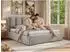MKS Savino Classic Polsterbett mit Bettkasten & Lattenrost, grau (800001512608)