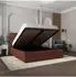 Masseno Miretti Polsterbett 160x200cm mit Bettkasten, braun (800001246903)