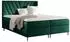 Fun Möbel Espen Premium Boxspringbett 160x220cm, Stoff, smaragdgrün