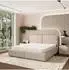 Masseno Feluro Polsterbett 140x200cm mit Bettkästen, beige (800001224242)