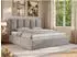 MKS Savino Classic Polsterbett mit Bettkasten & Lattenrost, 160x200cm, hellgrau (800001512100)