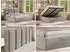 MKS Savino Classic Polsterbett mit Bettkasten & Lattenrost, 160x200cm, hellgrau (800001512100)