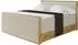 ALTDECOR LOLLI9-Z-KING Boxspringbett 120x200cm, Bettkasten, H3/H4, creme (800001699524)
