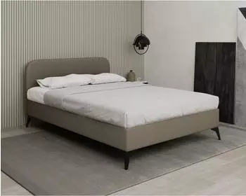 Panda M&ouml;bel Mavilo Polsterbett mit Stauraum 140x200cm, braun (Mavilo)