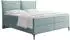 WFL GROUP Calio Rise Boxspringbett mit Bettkasten, Chenille türkis, 140x200cm (800001913238)