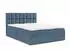 Fun Möbel Dominga Boxspringbett 200x220cm, Stoff Coral, hellblau