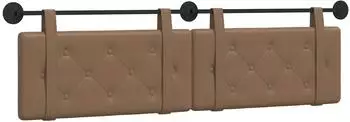 vidaXL H&auml;ngendes Kopfteil Kunstleder braun (42031710)