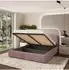Masseno Feluro Polsterbett 180x200cm mit Bettkasten, lila (800001224129)