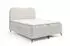 Fun Möbel Boxspringbett BLAIR 120x200cm Boucléstoff weiß
