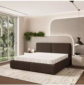 Masseno Feluro Polsterbett 160x200cm mit Bettkasten, braun (800001224134)