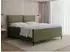 WFL GROUP Calio Rise Boxspringbett mit Bettkasten, Chenille grün, 180x200cm (800001913314)