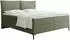 WFL GROUP Calio Rise Boxspringbett mit Bettkasten, Chenille grün, 180x200cm (800001913314)