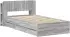 vidaXL Bettgestell mit Stauraum und Kopfteil Sonoma-Grau 80x200cm (3433914)