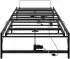 vidaXL Elektrisch verstellbares Bettgestell 100x190cm, Stahl, schwarz (42021380)