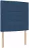 vidaXL Boxspringbett mit Matratze und Kopfteil, Stoff, blau, 90x200cm (3454781)