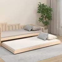 vidaXL Massivholzbett ohne Matratze 80x200 cm Kiefernholz
