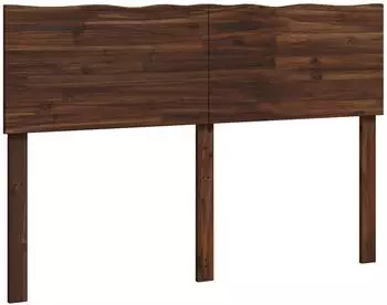 vidaXL Rostock Kopfteil mit Baumkante, dunkelbraun, 135cm (903227)