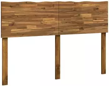 vidaXL ROSTOCK Kopfteil mit Baumkante, Massivholz, natur, 120cm (903231)