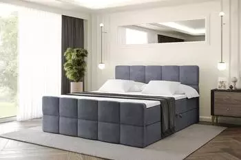 ALTDECOR LIRO-Z Boxspringbett mit Bettkasten 120x200, dunkelgrau