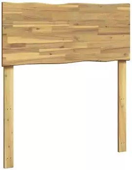 vidaXL ROSTOCK Kopfteil mit Live Edge, wei&szlig;, 90cm, Akazie Massivholz (903172)