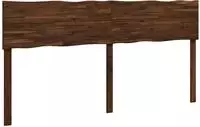 vidaXL Kopfteil mit Live Edge ROSTOCK Dunkelbraun 200 cm