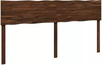 vidaXL Rostock Kopfteil mit Naturkante, dunkelbraun, 200cm