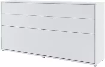Mirjan24 Bed Concept BC-06 Schrankbett horizontal 90x200cm weiß mit LED-Beleuchtung (800001433181)