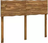 vidaXL Kopfteil mit Live Edge ROSTOCK Natur 140 cm Massivholz Akazie