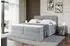 ALTDECOR Ardeni King Boxspringbett 140x200cm, grau Samt, H3/H4 (800001952130)