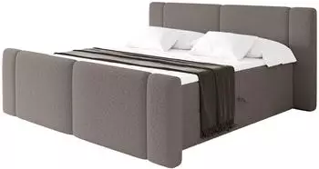 ALTDECOR Evon Zanozek Boxspringbett mit Fu&szlig;teil, H3-Matratze & Topper, 120x200cm, braun (800002004917)
