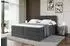 ALTDECOR Ardeni King Boxspringbett 160x200cm, Samt schwarz, H3/H4 (800001952027)