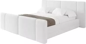 ALTDECOR TEVO-Z Polsterbett mit Bettkasten und Lattenrost, 180x200cm, wei&szlig; (800002004401)