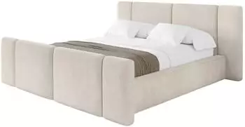 ALTDECOR RIVO-Z Polsterbett mit Bettkasten und Lattenrost, beige, 120x200cm (800002004535)
