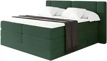 ALTDECOR Evon King Boxspringbett 120x200cm, gr&uuml;n, H3/H4 Matratze (800002005032)