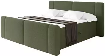 ALTDECOR Evon Zanozek Boxspringbett 160x200cm, H4-Matratze, gr&uuml;n (800002005103)