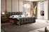 ALTDECOR LOLLI7-Z Boxspringbett 200x200cm, Kunstleder schwarz, H4-Matratze (LOLLI7-Z)