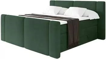 ALTDECOR Evon King Zanozek Boxspringbett 140x200cm, H3/H4, gr&uuml;n (800002005379)