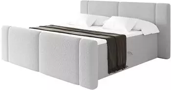 ALTDECOR Evon Zanozek Boxspringbett 160x200 hellgrau H3-Matratze (800002004908)
