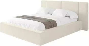 ALTDECOR RIVO Polsterbett mit Bettkasten und Lattenrost, beige, 180x200cm (800002003823)