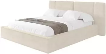 ALTDECOR RIVO Polsterbett mit Bettkasten und Lattenrost, 120x200cm, beige (800002004202)