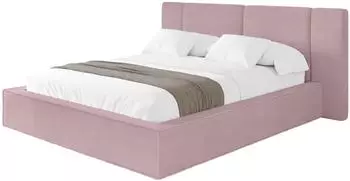 ALTDECOR RIVO Polsterbett mit Bettkasten und Lattenrost, 200x200cm, rosa (800002004117)