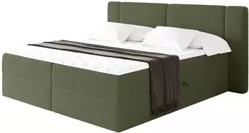 ALTDECOR Evon Boxspringbett 180x200cm, gr&uuml;n, H3-Matratze mit Topper (800002005081)