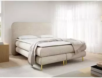 Mirjan24 Boxspringbett Amaretto Chenille-Stoff, 140x200cm (800001997586)