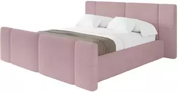 ALTDECOR RIVO-Z Polsterbett mit Bettkasten und Lattenrost, 180x200cm, rosa (800002003853)