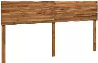vidaXL Kopfteil mit Live Edge ROSTOCK Natur 180 cm Massivholz Akazie