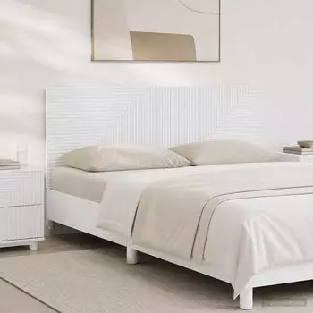 vidaXL HAARLEM Wandmontiertes Kopfteil, weiß, Holzwerkstoff (896965)