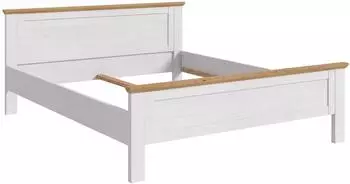 xonox.home Verona Bett 180x200cm, sibirische Lärche/Eiche Dekor