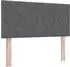 vidaXL Ottoman-Bett mit Matratze, Stoff, dunkelgrau, 100x200cm