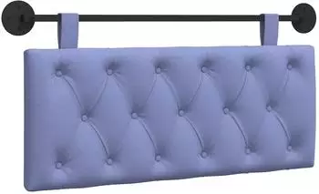 vidaXL Hängendes Kopfteil Jeans blau, Stoff, 110x55x7cm (42032079)
