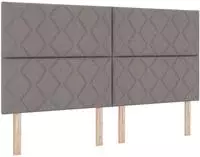 vidaXL Kopfteil Taupe Stoff